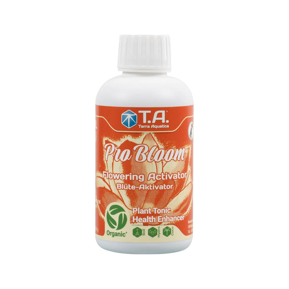 Flacon de 250 ml de Pro Bloom, activateur de floraison concentré aux algues, étiquette rouge