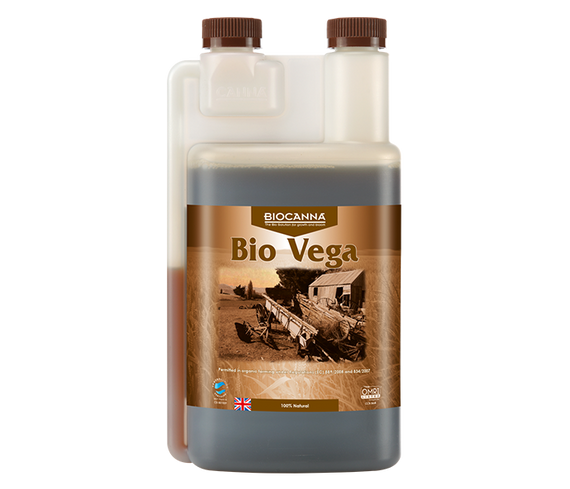 Bouteille de BIOCANNA Bio Vega, engrais organique liquide de croissance