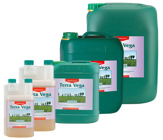 Gamme des contenances de CANNA Terra Vega