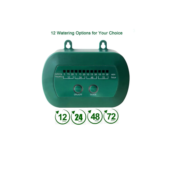 Programmateur d'arrosage solaire à 12 modes de réglage et fréquences d'irrigation pour potager et jardinière