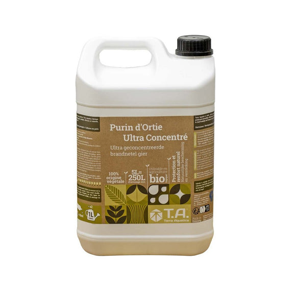 Bidon de 5 L de purin d'ortie concentré pour le potager