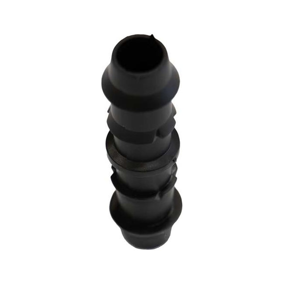 Jonction cannelée de 16 mm vue debout, avec ses crans en dents de scie