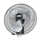 Ventilateur mural oscillant 45 cm, pales métalliques