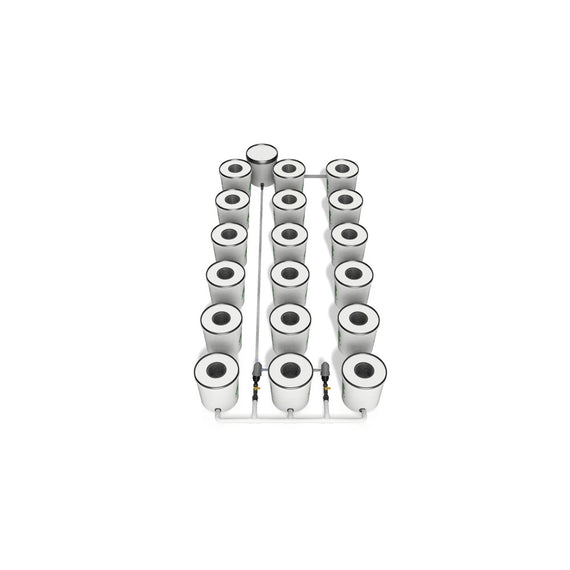 Kit RDWC 2.0 Growrilla, 18 pots vue 3/4 arrière