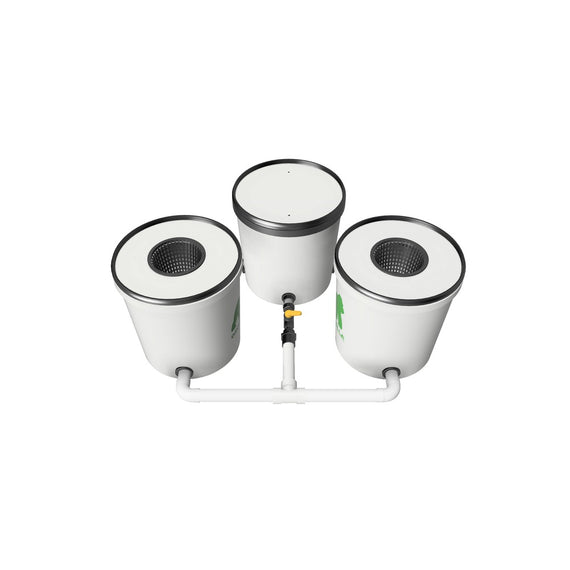 Kit RDWC 2.0 Growrilla, 2 pots vue 3/4 arrière