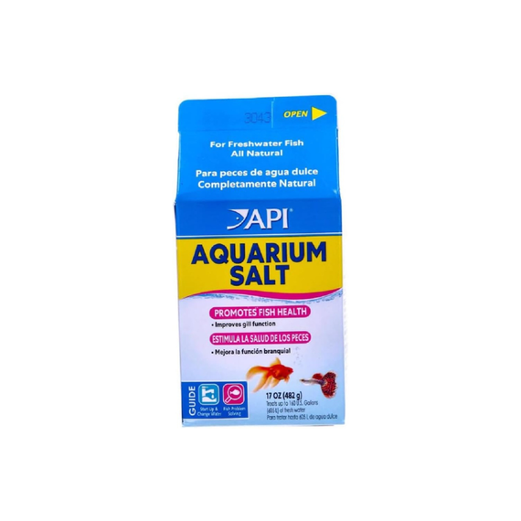Sel d'aquarium API 453g pour eau douce : santé des poissons et équilibre des électrolytes en aquariophilie
