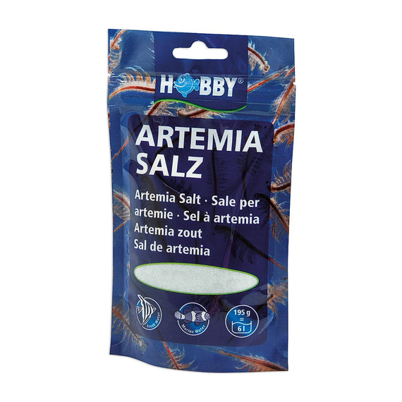 Zakje zout voor artemia Hobby van 195 g voor 6 liter water