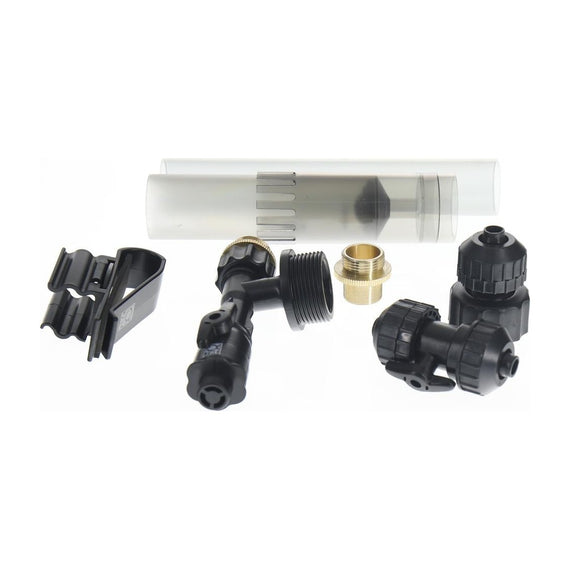 Pompe d'aspiration pour robinet, adaptateurs de filetage et clips du kit JBL ProClean Aqua In-Out