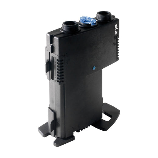Stérilisateur UV-C Newa Mirror pour aquarium, sur son socle