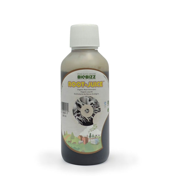 Détail de l'étiquette du stimulateur racinaire Root-Juice BioBizz