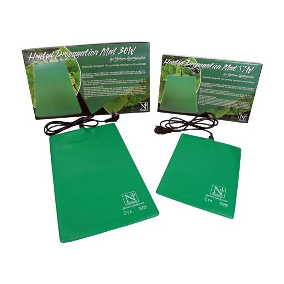 Tapis chauffants de semis Neptune Hydroponics verts avec leur câble et leur carton