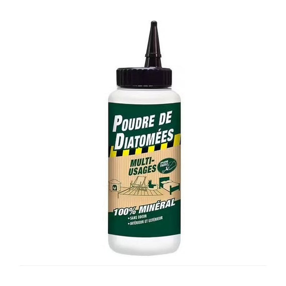 Flacon poudreur de 300 g de poudre de diatomées multi-usages, 100 % minérale