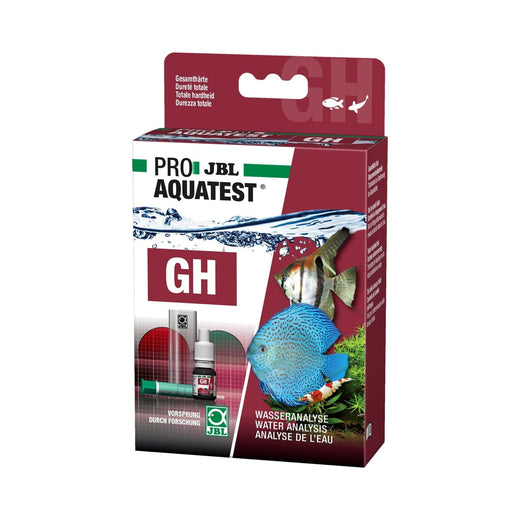 Boîte du test d'eau GH dureté totale, format 10,6 sur 17,5 cm, test en gouttes pour aquarium et bassin