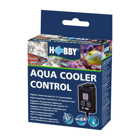 Verpakking van de thermostaat Hobby Aqua Cooler Control voor aquariumventilatoren 12 V