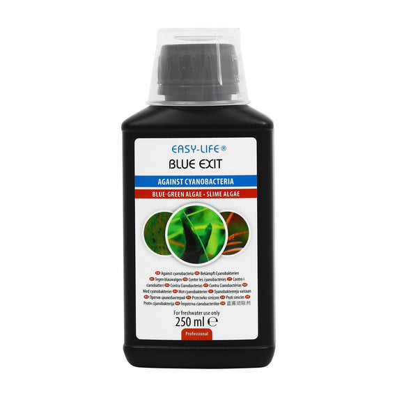 Flacone Easy-Life Blue Exit da 250 ml, trattamento contro i cianobatteri in acquario