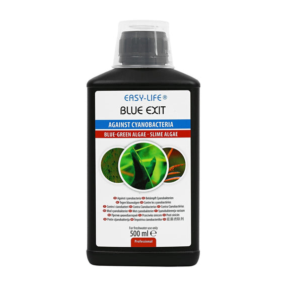 Flacone Easy-Life Blue Exit da 500 ml, trattamento contro i cianobatteri in acquario