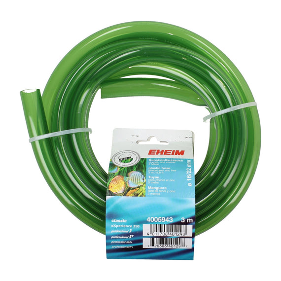 Tuyau vert EHEIM 16/22 mm de 3 mètres avec son étiquette