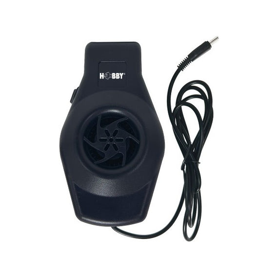 Compacte ventilator Hobby Aqua Cooler V1 met USB-C-kabel, vooraanzicht