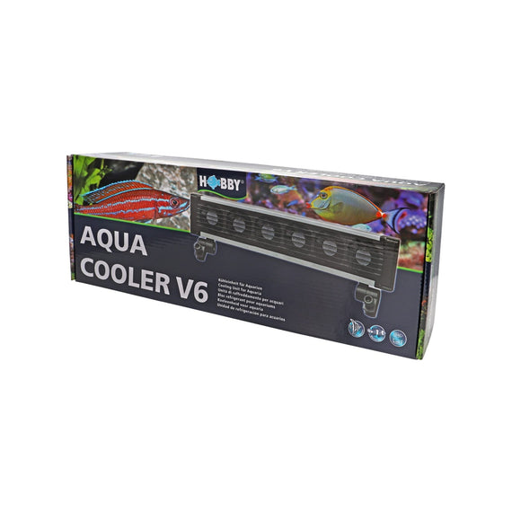 Doos van de Hobby Aqua Cooler V6 met zes ventilatoren voor aquaria
