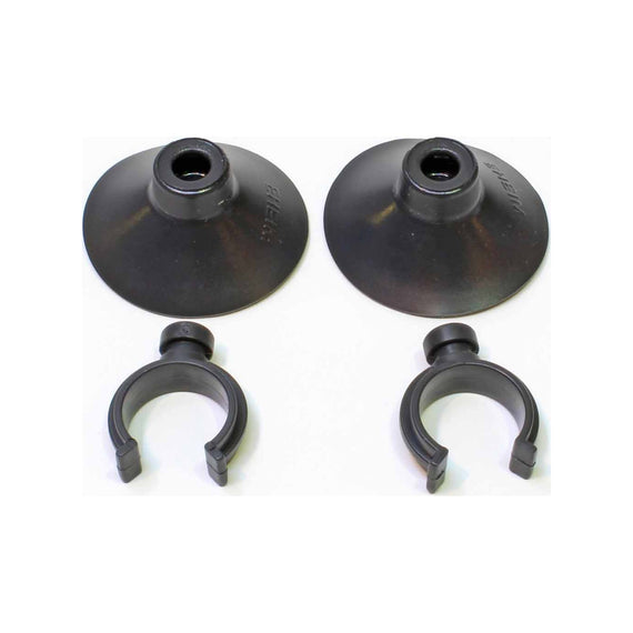 Deux ventouses à clip EHEIM pour tuyau de 16/22 mm sur fond blanc
