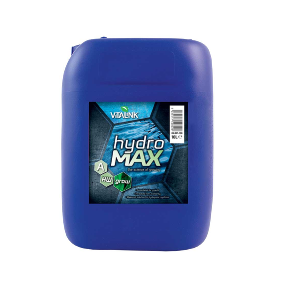 Bidon de 10 litres d'Hydro Max Grow Vitalink pour les grands réservoirs